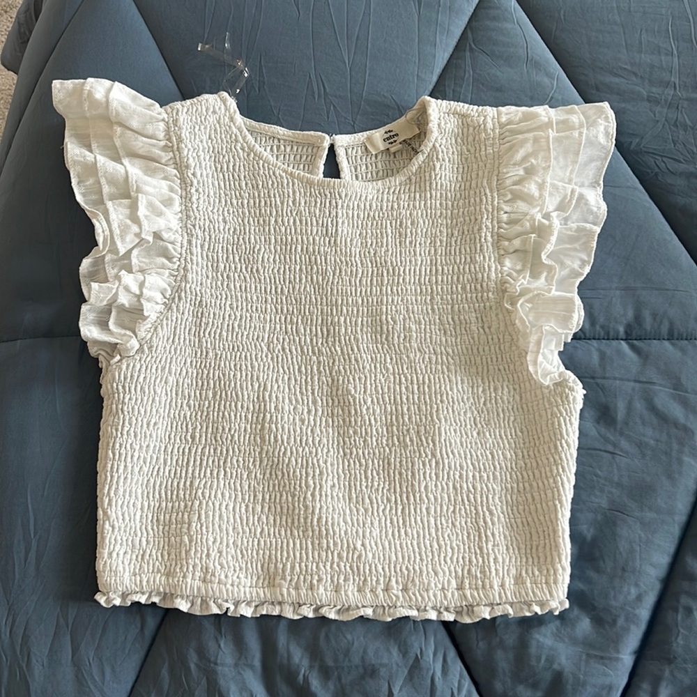 White summer top